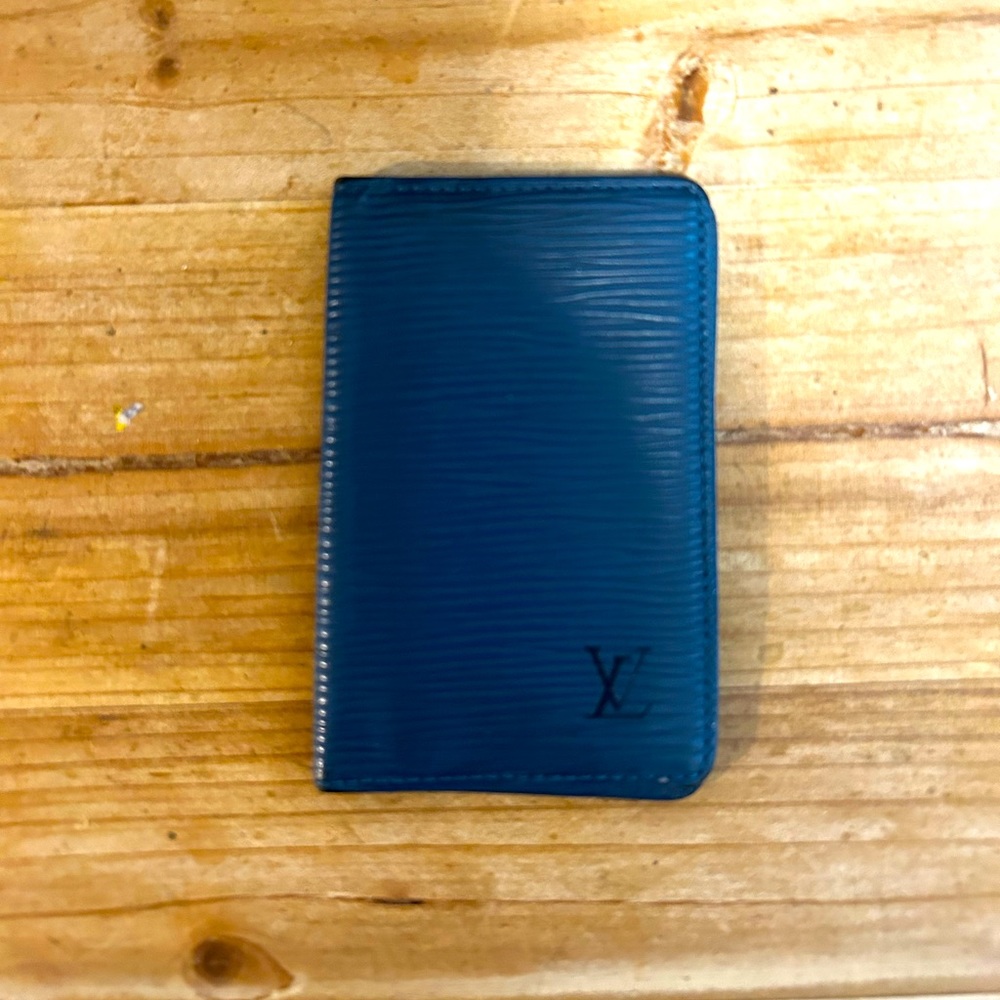 Louis Vuitton, Blue Epi Card Holder